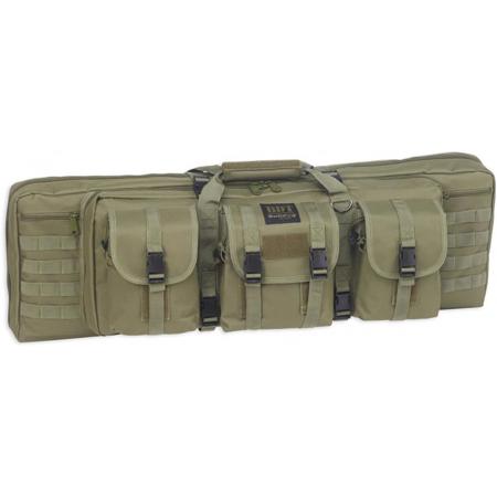 Bulldog 37" Double Tactical Rifle Soft Case, Olive Green