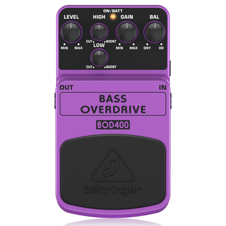 Behringer BOD400 Authentic Tube-Sound Bass Overdrive Effects Pedal