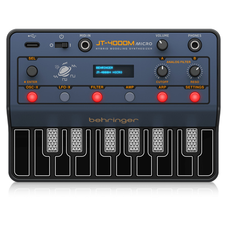 Behringer JT-4000M MICRO 16-Key 4-Voice Hybrid Modeling Synthesizer