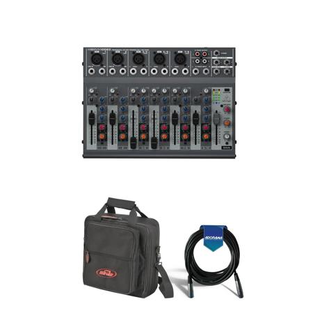 Behringer XENYX 1002B Small Format Mixer With SKB Equipment/Mixer Bag /20'Cable