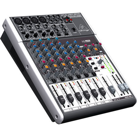 Behringer XENYX 1204USB Small Format Mixer with XENYX Mic Preamps, 12 Input  Channels, 10Hz to 200kHz Frequency Response