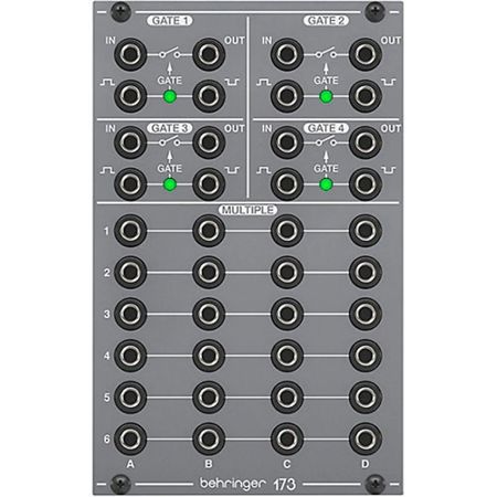 Behringer 173 Legendary Analog Quad Gate and Multiples Module for Eurorack