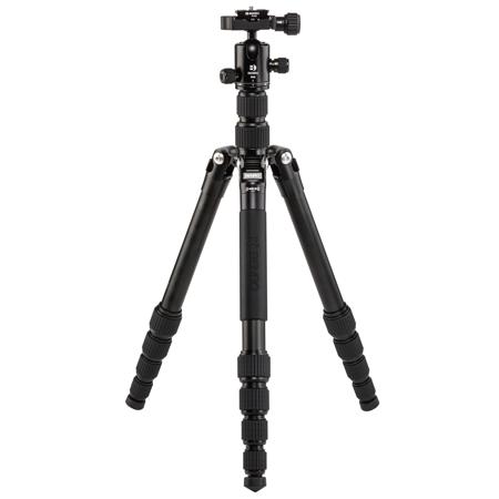 Benro Tripster 1 Series 5-Section Aluminum Travel Tripod/Monopod, Black