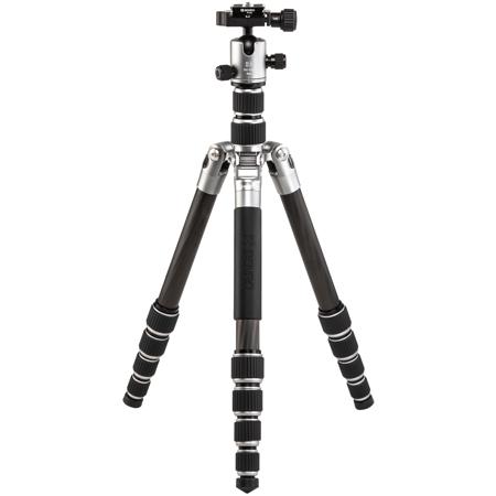 Benro Tripster Travel Carbon Fiber Tripod/Monopod, 1 Series, Titanium