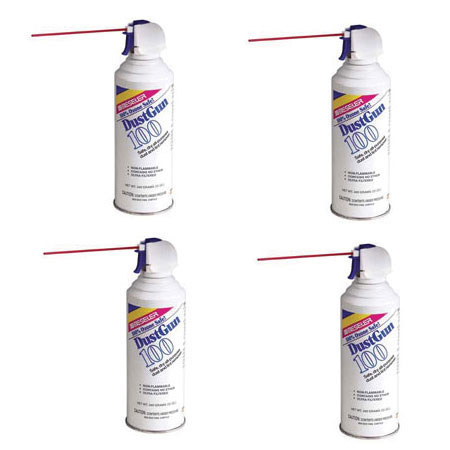 Beseler DustGun 100 Compressed Air 8 OZ. (227gm) Disposable - 4 Can Package