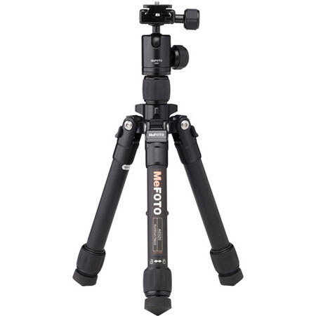 MeFOTO Daytrip Mini 2-Section Aluminum Tripod Kit w/Q00 Ballhead & QR - Black