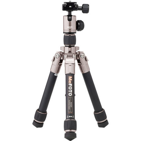 MeFOTO Daytrip Mini 2-Section Aluminum Tripod Kit w/Q00 Ballhead & QR - Titanium