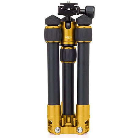MeFOTO Daytrip Mini 2-Section Aluminum Tripod Kit w/Q00 Ballhead & QR - Yellow