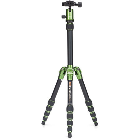MeFOTO Backpacker 5-section Aluminum Tripod with Q Series Ball Head, Green