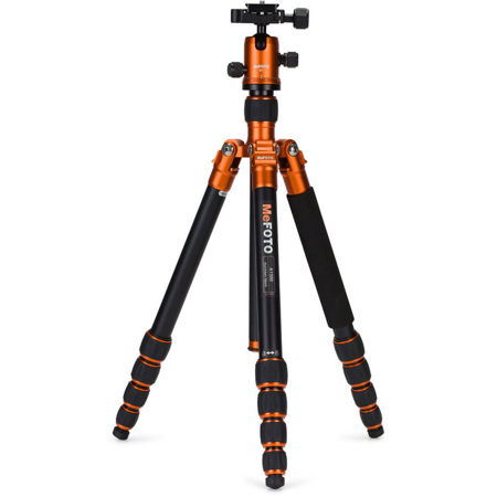 MeFOTO RoadTrip Travel Tripod 5-section Aluminum Tripod with BallHead -Orange