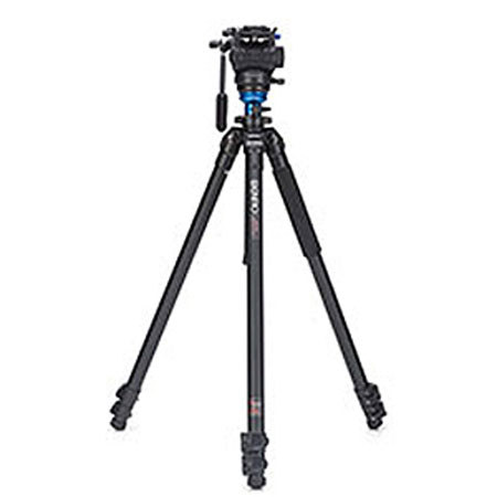 Benro A2573FS4 Aluminum Tripod with Video Head & AL Flip Lock Legs