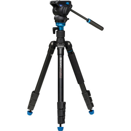 Benro Aero4 3-section Aluminum Tripod with QRVideo Head - Black