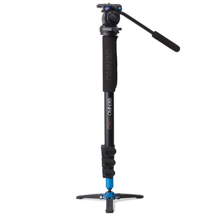 Benro A38FB Video Monopod with AL Flip Lock, 3-Leg Folding Base