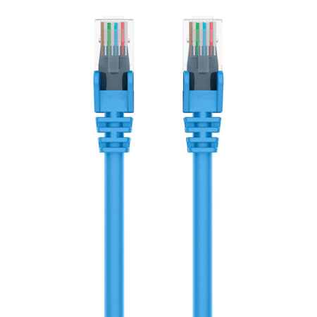 Belkin 30' 24 AWG Cat5e Snagless UTP Ethernet Patch Cable, Blue