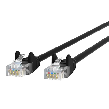 Belkin 25' 24 AWG 550MHz Cat6 Snagless UTP Ethernet Patch Cable, Black