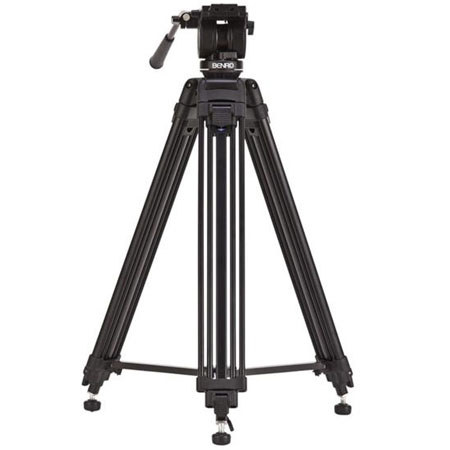 Benro AD71FK5 Video Tripod Kit with Dual Stage AD71F, Fluid Motion K5 Head and Bag, Max Height 60", Supports 11 lbs.