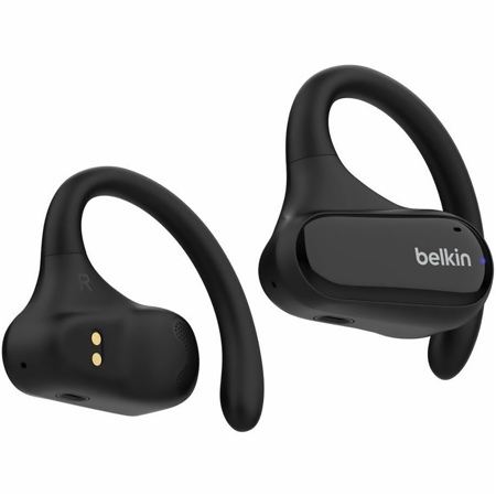 Belkin SoundForm ClearFit Wireless Open-Ear Earbuds, Black