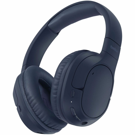 Belkin SoundForm Surround Wireless Closed-Back Over-Ear Headphones, Blue