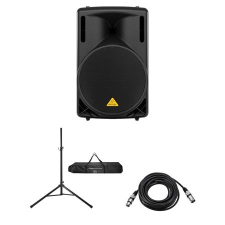 Behringer Eurolive B215XL 15" 1000W 2-Way Active PA Speaker, with Stand & Cable