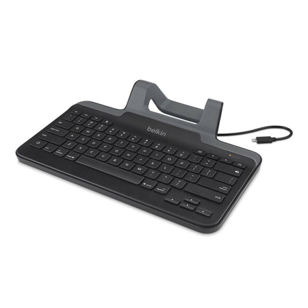 Belkin Wired Tablet Keyboard with Stand for Apple iPad 4th Gen, iPad Air & iPad Mini, Lightning Connector