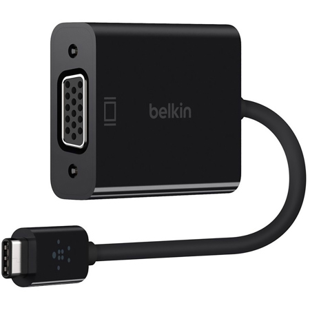 Belkin USB-C to VGA Adapter, Black
