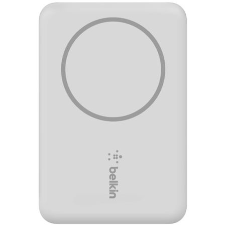 Belkin BoostCharge 7.5W 2500mAh Magnetic Wireless USB-C Portable Power Bank, White