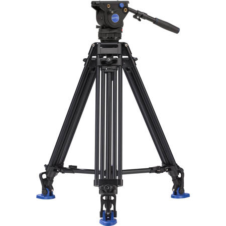 Benro BV4 PRO 3-Section Al Video Tripod with BV4 Video Head & Mid-Level Spreader