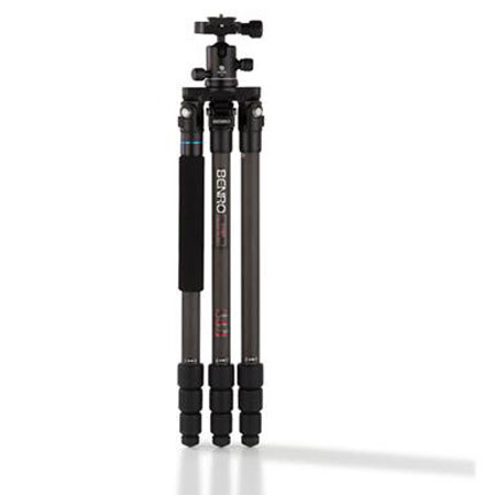 Benro C1182TB0 4-section Carbon Fiber Tripod with BallHead - Black