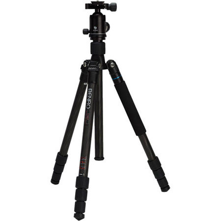 Benro C1682TV1 4-section Carbon Fiber Angel II Tripod with V1 BallHead - Black