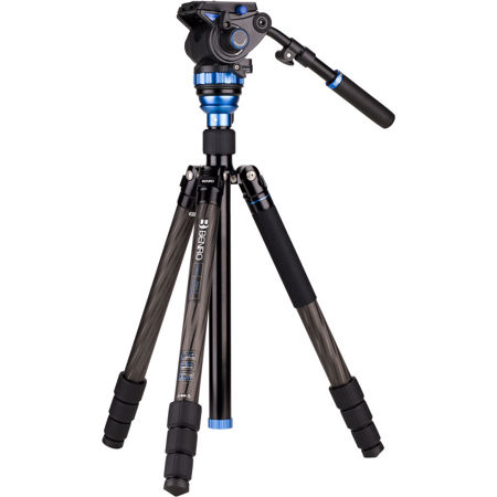 Benro Aero 7 4 Section Travel Video Carbon Fiber Tripod with S7 Video Head