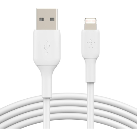 Belkin BoostCharge 3.3' Lightning to USB-A Cable, White