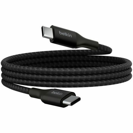 Belkin BoostCharge Braided 3.3' 240W USB-C to USB-C Cable, Black