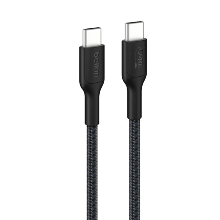 Belkin BoostCharge Pro 240W USB-C Braided Cable 3.3' Black
