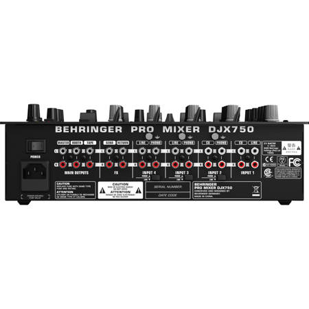 Behringer DJX750 Professional 5-Channel DJ Mixer with Advanced Digital  Effects and BPM Counter