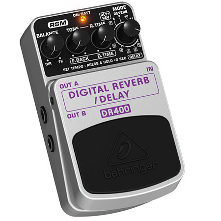 Behringer Digital Reverb/Delay DR400 Stereo Effects Pedal