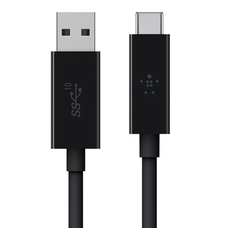Belkin 3.3' SuperSpeed+ USB-A to USB-C Cable, Black