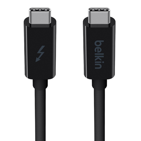 Belkin 3.3' 60W 20Gbps Thunderbolt 3 USB-C Cable, Black