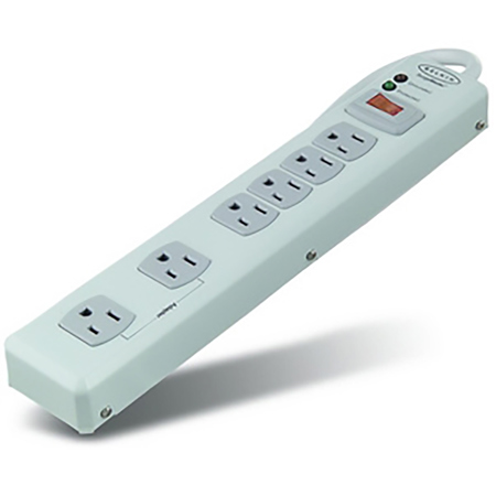 Belkin 6-Outlet Metal Surge Protector with 15' Cord, White