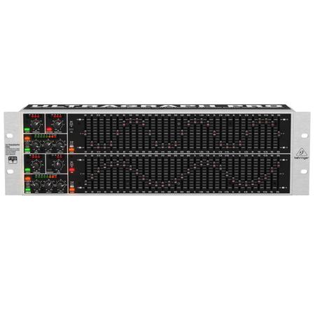Behringer ULTRAGRAPH PRO FBQ6200HD High-Definition Dual Channel 31-Band Stereo Graphic Equalizer with FBQ Feedback Detection System, Limiters and Pink-noise Generator