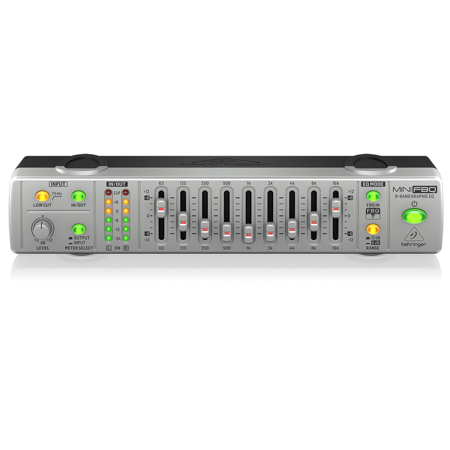 激安本物 Behringer MiniFBQ Graphic 9-Band Ultra-Compact FBQ800 配信機器・PA機器・レコーディング機器