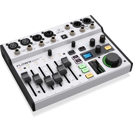 DTM・DAW Behringer FLOW8 Behringer FLOW 8 8-Input Digital USB Audio Mixer Bundle with