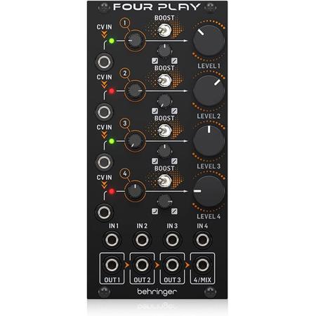Behringer Four Play 4-Channel VCA and Mixer Module for Eurorack