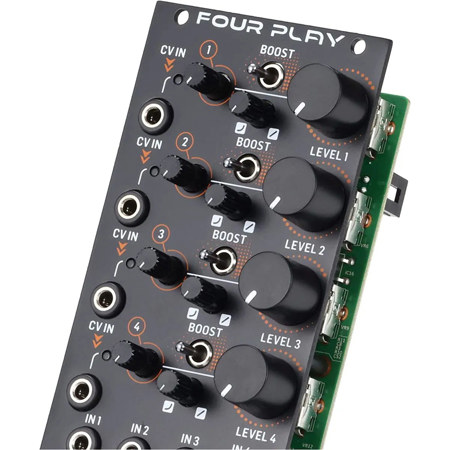 behringer FOUR PLAY モジュラーシンセ　ユーロラック Behringer Four Play 4-Channel VCA and Mixer Module for Eurorack
