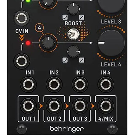 behringer FOUR PLAY モジュラーシンセ　ユーロラック Behringer Four Play 4-Channel VCA and Mixer Module for Eurorack