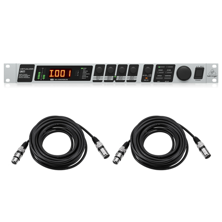 Behringer Virtualizer 3D FX2000 High-Performance Multi-Engine Effects Processor, Bundle with 2x 25' XLR Microphone Cable