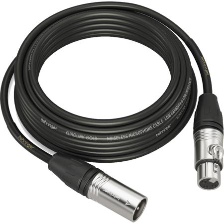 Behringer GMC-1000 32.8' Gold Performance XLR Female to XLR Male Mic Cable