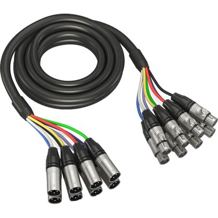 Behringer GMX-300 10' Gold Performance 8-Ch XLR F to XLR M Multicore Cable