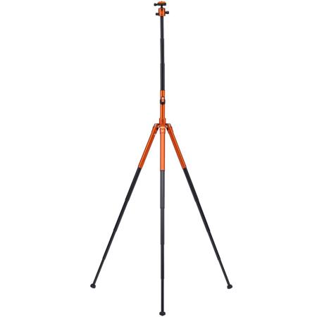 MeFOTO GlobeTrotter Air Travel Tripod/Selfie Stick, Orange