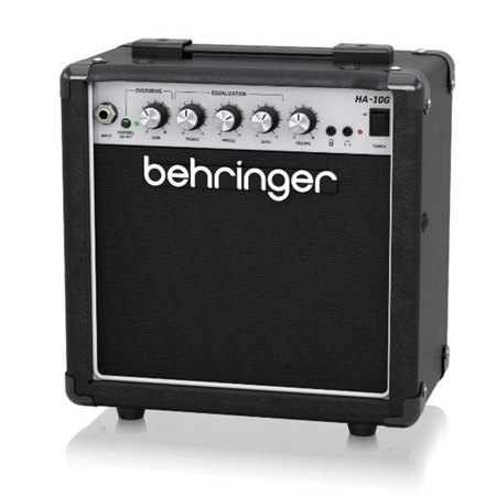 Behringer HA-10G 10W 2-Channel Guitar Amplifier with 6" Bugera Speaker