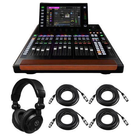 Behringer WING 48-Ch 28-Bus Digital Mixing Console,w/Headphones,4x 25' XLR Cable